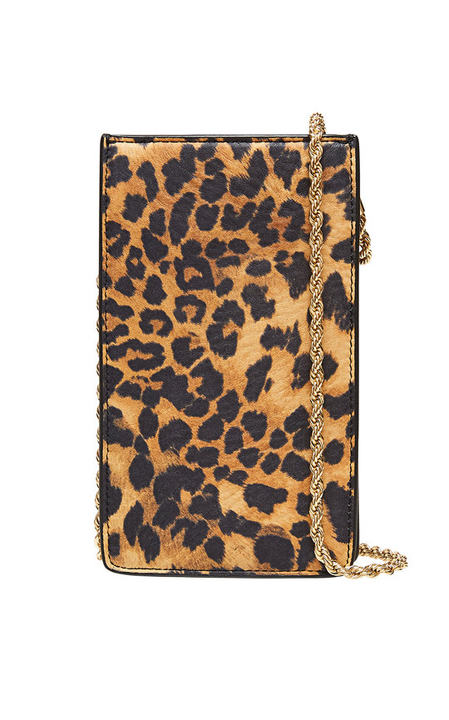 Augusta Leopard Chain Phone Crossbody Bag展示图