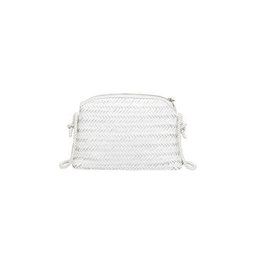 Mallory Woven Leather Crossbody Bag