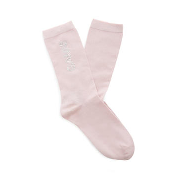 GANNI-Crystal Logo Lurex Socks