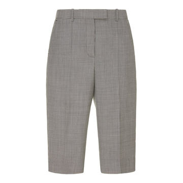 Checked Wool Bermuda Shorts