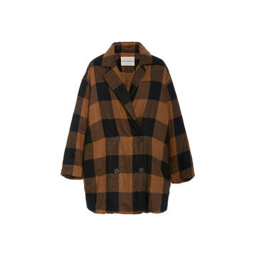 Clem Checked Cotton Coat