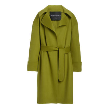 Belted Double Faced Wool Wrap Coat