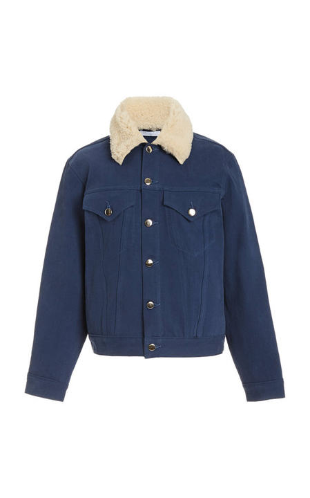 Faux-Fur Trimmed Jean Jacket展示图