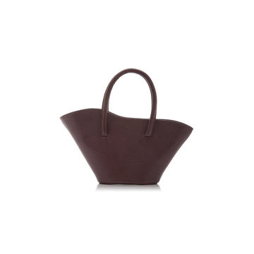 Micro Tulip Lizard-Effect Leather Top Handle Bag