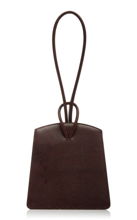 Loop Lizard-Effect Leather Top Handle Bag展示图