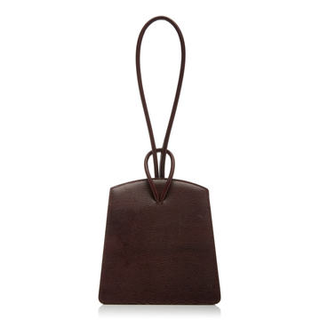 Loop Lizard-Effect Leather Top Handle Bag