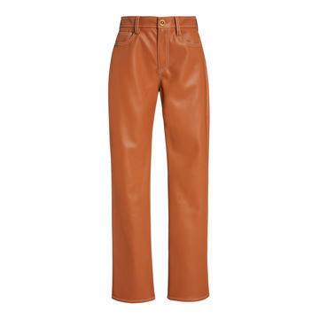 Eli Straight Leg Vegan Leather Pant