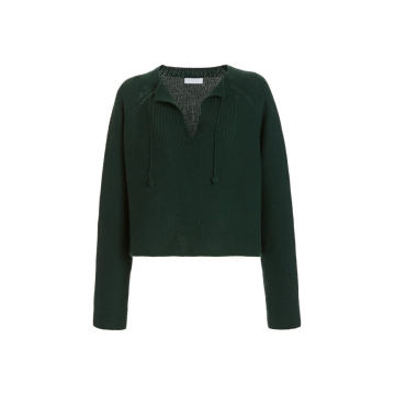 Thea Tie-Accent Cashmere Sweater