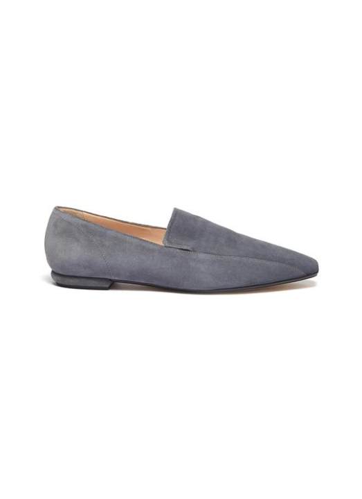 Suede square loafers展示图