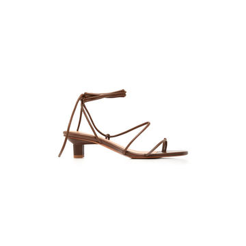 Roma Leather Lace-Up Sandals