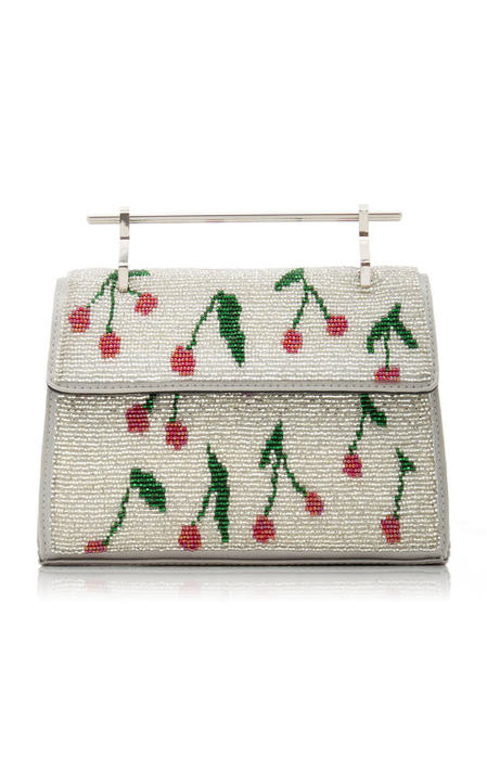 Pura Utz x M2Malletier Mini Muse Hand-Embroidered Cherry Clutch展示图