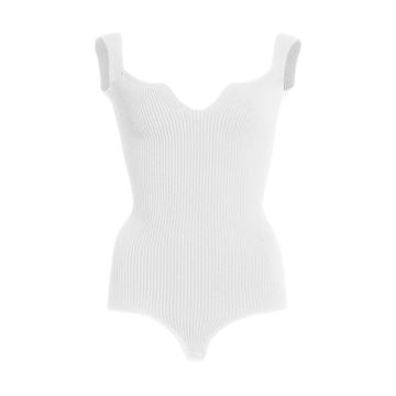 Yves Ribbed-Knit Bodysuit