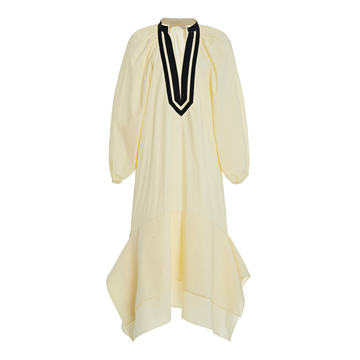 Puffed-Sleeve Tunic Dress