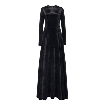 Bonded Velvet Maxi Dress