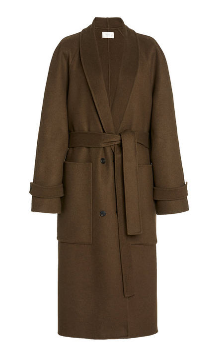 Fiera Belted Double-Faced Cashmere-Silk Coat展示图