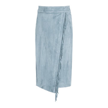 Sanoe Fringed Suede Midi Skirt