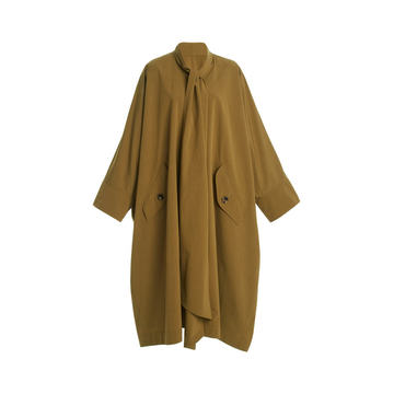 Magda Silk-Cotton Blend Coat