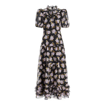 Elinor Floral-Print Silk Dress