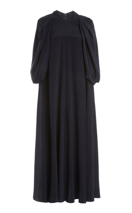 Pleated Double-Faced Crepe Cape Jumpsuit展示图