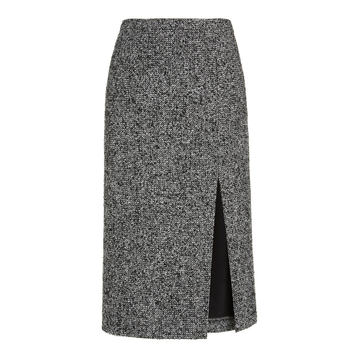 Herringbone Tweed Pencil Skirt