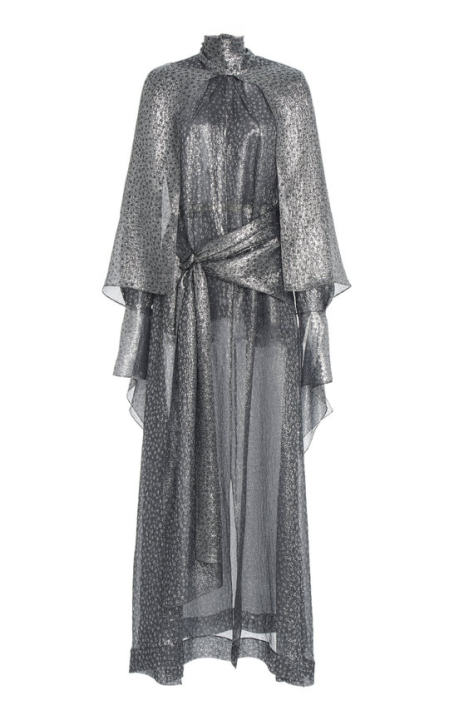 Rosehill Metallic Silk Dress展示图