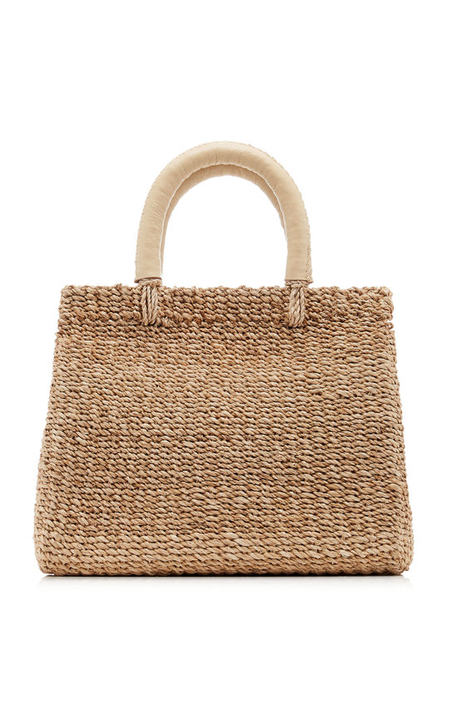 Solana Woven Straw Tote展示图