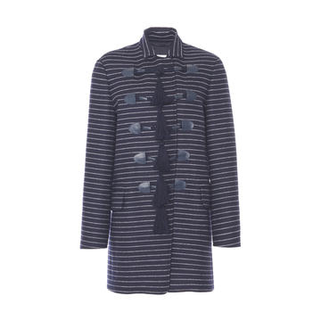 Bill Tassel-Detailed Striped Wool-Cashmere Jacket