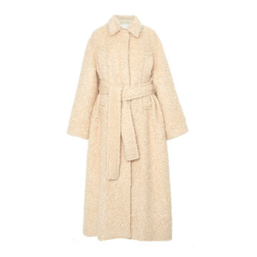 Belted Wool-Blend Coat