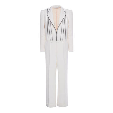 Wool-Blend Blazer Jumpsuit