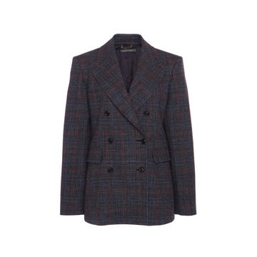 Prince Of Wales Double-Breasted Blazer