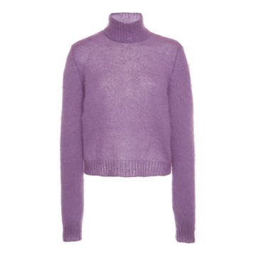 Mohair-Blend Turtleneck Sweater