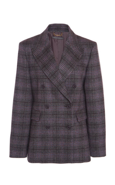 Prince Of Wales Wool-Silk Coat展示图