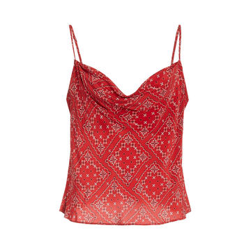 Jill Paisley-Print Silk-Crepe Camisole