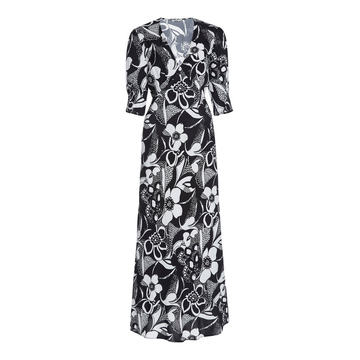 Zadie Floral-Print Stretch-Crepe Midi Dress