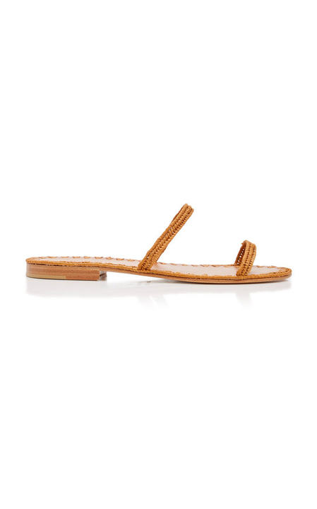 Salam Raffia Slide Sandals展示图