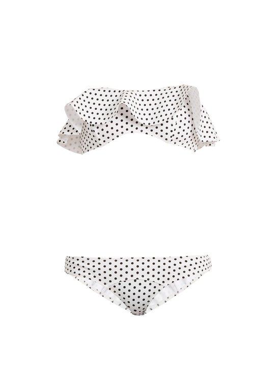 Natalie polka-dot print bonded bikini展示图