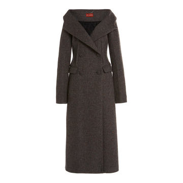 Barbara M��lange Tweed Coat