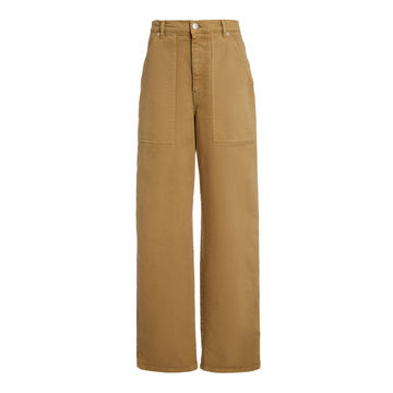 Indi Cotton-Blend Straight-Leg Pants