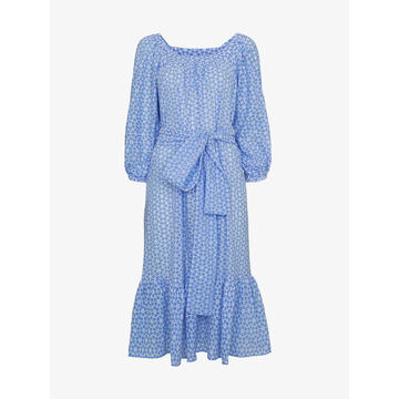 laure cornflower daisy eyelet dress