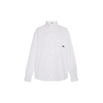 Logo Embroidered Button Down Shirt