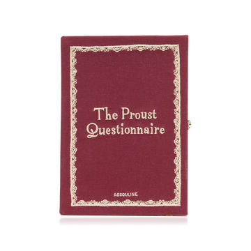 The Proust Questionnaire Embroidered Book Clutch