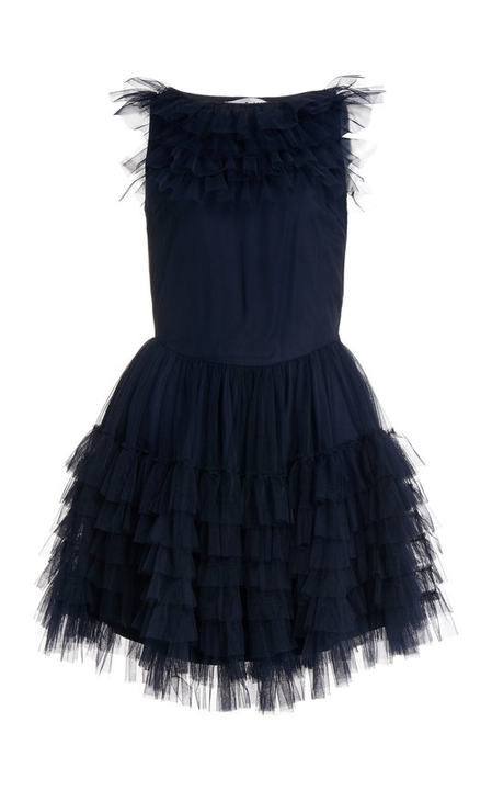 Felicity Ruffled Tulle Mini Dress展示图