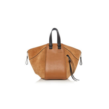 Hammock Small Contrasting Suede Leather Tote