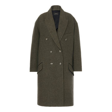 Idalia Double-Breasted Cotton-Wool Coat