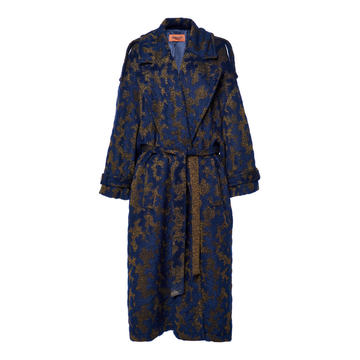 Jacquard Trench Coat