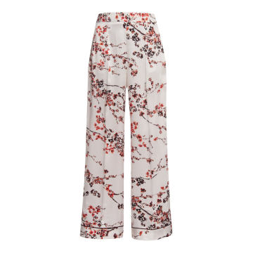 Blossom Satin Pyjama Wide-Leg Pants