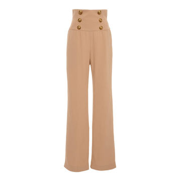 High-Rise Flared Cady Pants