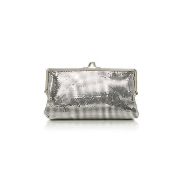 Pixel Ii Mesh Aluminum Pouch Clutch