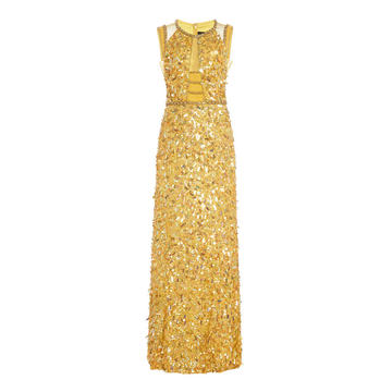 Aurelia Paillette-Embellished Gown