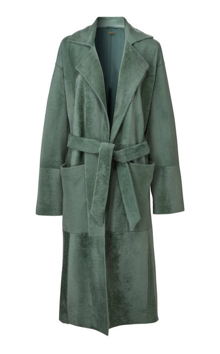 Collie Oversized Shearling Robe Coat展示图